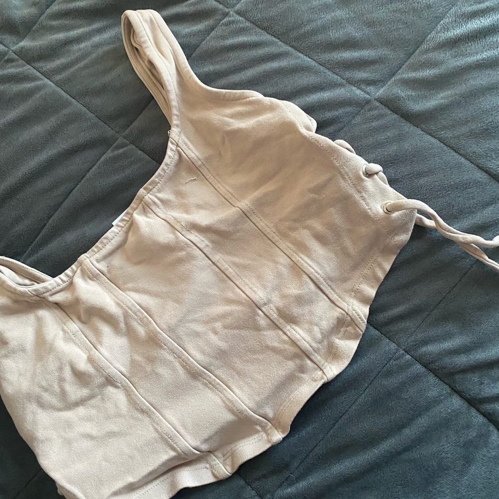 Beige Women's Top